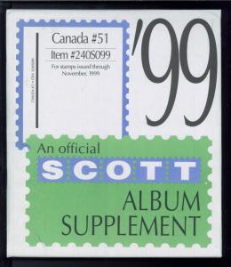 1999 Minuteman #51 Canada Stamp Album Supplement Item #240S099 