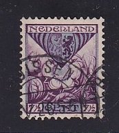 Netherlands   #B10   used  1925   child welfare  7 1/2c   Arms