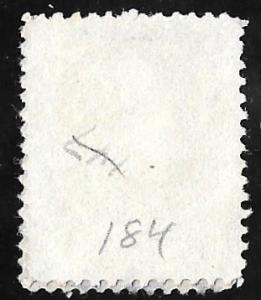 184 3 cents Fancy Cancel  Stamp used VF