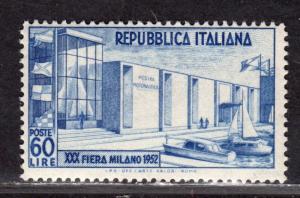 $Italy Sc#600 M/NH/F-VF, Cv. $55