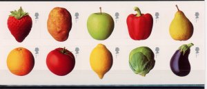 [HipG151] Great Britain 2003 : Fruits - Good Very Fine Adhesive Complete Booklet