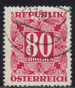 Austria - 1949 - Scott #J245 - used - Numeral