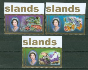 COOK ISL. 2007 BIRDS-BUTTERFLIES #1293-95 IMPRINT MARGIN STAMPS SET MNH...$51.