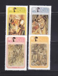 Turks and Caicos Islands 481-484 Set MNH Art, Pablo Picasso, Paintings