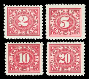 Scott R260-R263 1929 2c-20c Documentary Revenues Mint VF OG Cat $29.25