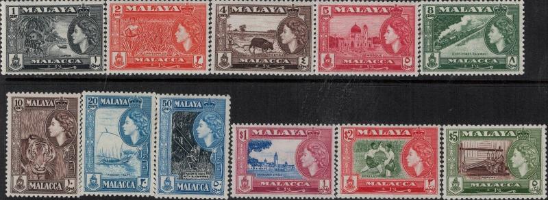 Malaya-Malacca 1957 SC 45-55 Mint SCV$ 56.20 Set