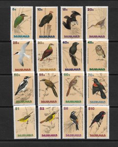 BIRDS - BAHAMAS #709-24 MNH