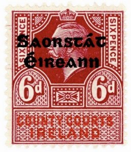 (I.B) George V Revenue : County Courts Ireland 6d (Free State OP)