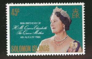 Solomon Islands Scott 426 MNH** QE2's 80th B-Day stamp 1980