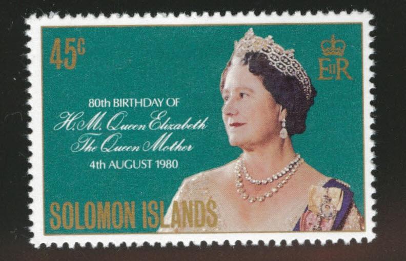 Solomon Islands Scott 426 MNH** QE2's 80th B-Day stamp 1980