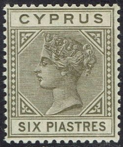 CYPRUS 1882 QV 6PI DIE I WMK CROWN CA