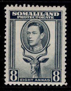 SOMALILAND PROTECTORATE GVI SG99, 8a grey, LH MINT.
