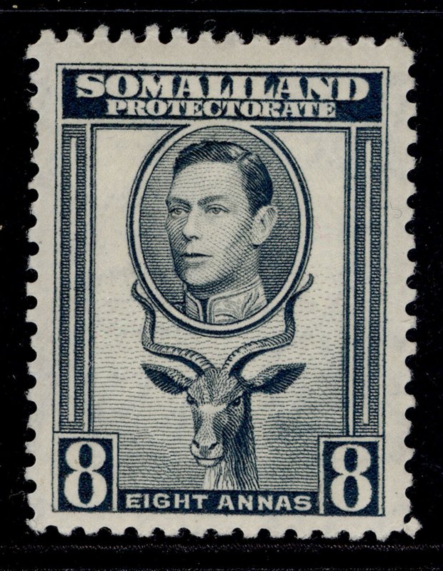 SOMALILAND PROTECTORATE GVI SG99, 8a grey, LH MINT.