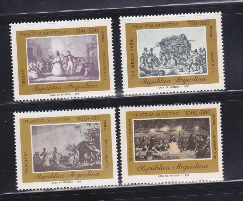 Argentina B92-B95 Set MNH Art, Paintings (A)