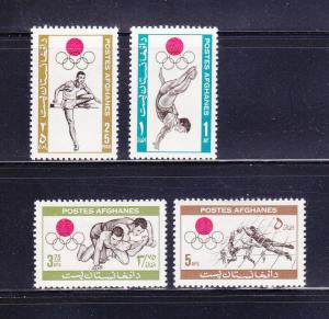 Afghanistan 690-693 Set MH Sports, Olympics (A)