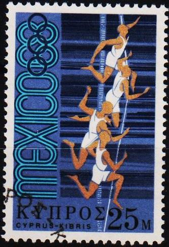 Cyprus. 1968  25m S.G.325 Fine Used