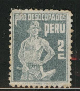 Peru  Scott RA19 MNGpostal tax stamp