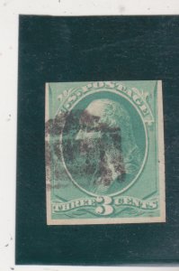 US  Scott # 184P- Imperf Proof ? on stamp paper, Stamp  Used  F/VF