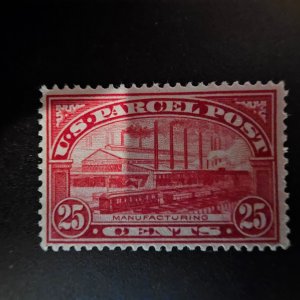 US Q9 Parcel Post 25cent Mint never hinged VF centering a Gem!