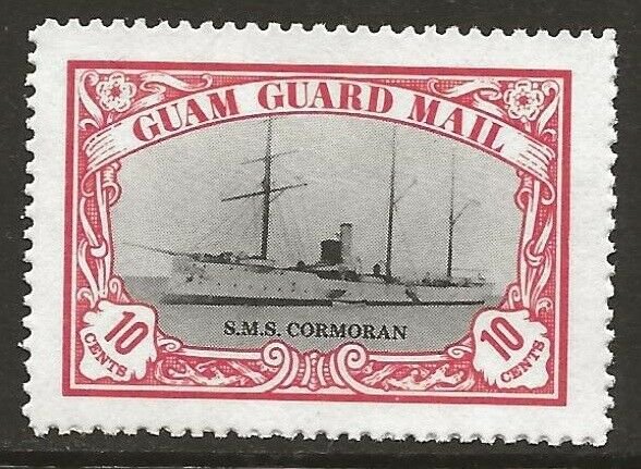 Guam Guard Mail 1978 Local Post S.M.S. Cormoran Ship VF-NH, dull gum