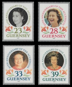 Guernsey 552-555 40th Anniversary of the Accession set 4 MNH 1992