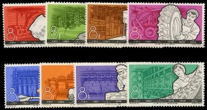 China PRC #810-817, 1964 Chemical Industry, complete set, hinged (one heavy)