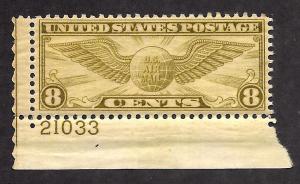 C17 Mint,OG,NH... Plate# Single... SCV $4.00