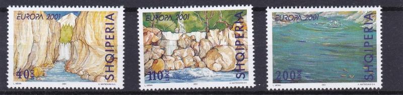 ALBANIA     2001  EUROPA  SET   WATER RESOURCES     MNH 