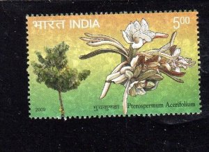 INDIA #2318 2009 TREE & FLOWER MINT VF NH O.G S/S