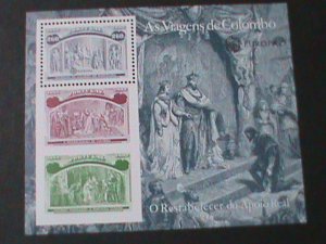 ​PORTUGAL-1992-SC#1918-EUROPA-COLUMBUS WITH KING JOHN II MNH S/S VERY FINE