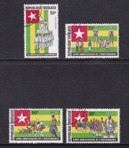 Togo   #907-908,C248-C249    cancelled 1975  anniversary independence