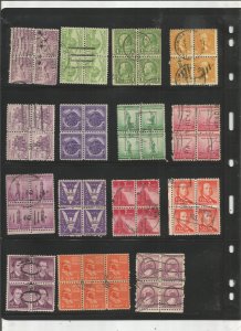 US EARLY BLOCK OF 4 COLLECTION