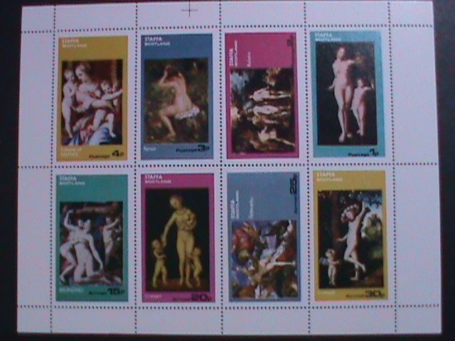 SCOTLAND-STAFFA-WORLD FAMOUS NUDE ART PAINTINGS MNH VF-EST.$14