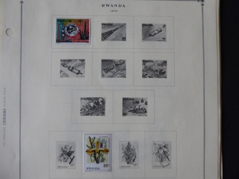 Rwanda 1962-1980  Mint/Used Stamp Collection on Scott Int Alb Pgs