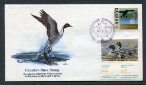 Canada #CN4 1988 Wildlife Conservation Duck Stamp Balke First Day Cover