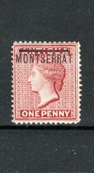 Montserrat 1876-83 1d Antigua opt MLH