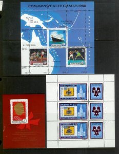 WORLDWIDE (190) Souvenir Sheets & Mini-Sheets ALL Mint Never Hinged