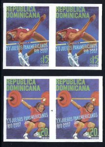 Dominican Republic 1432-33 MNH IMPERF PAIRS [D2]