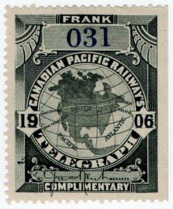 (I.B) Canada Telegraphs : Canadian Pacific (1906)