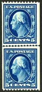 U.S. #351 MINT LINE PAIR OG HR