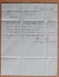 1848 Stampless. Please See  description below