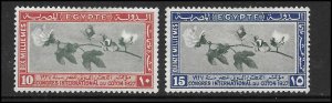 Egypt 126-27   1927  2 values fine mint  hinged