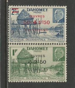 Dahomey  #B14A-B  MLH  (1944)  c.v. $1.60