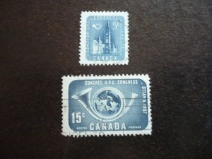 Stamps - Canada - Scott# 371-372 - Used Set of 2 Stamps