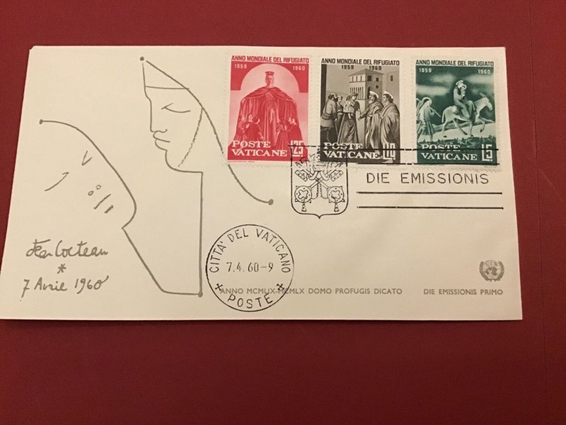 Vatican 1960 Anno Mondiale Rifugiato Postal Cover R42315