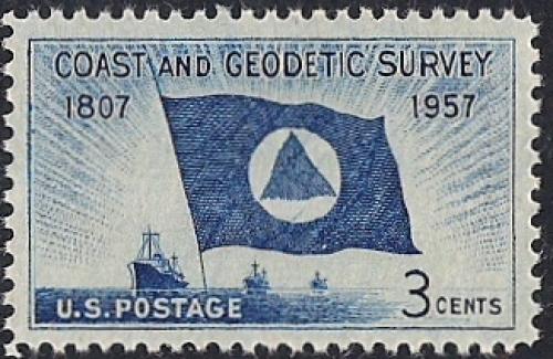 1088 3 cent Coast & Geodetic Society mint OG NH XF