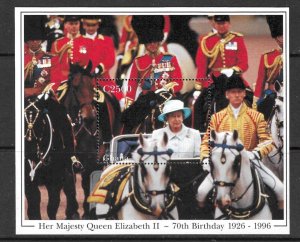 GHANA SGMS2328 1996 QUEEN ELIZABETH 70th BIRTHDAY MNH