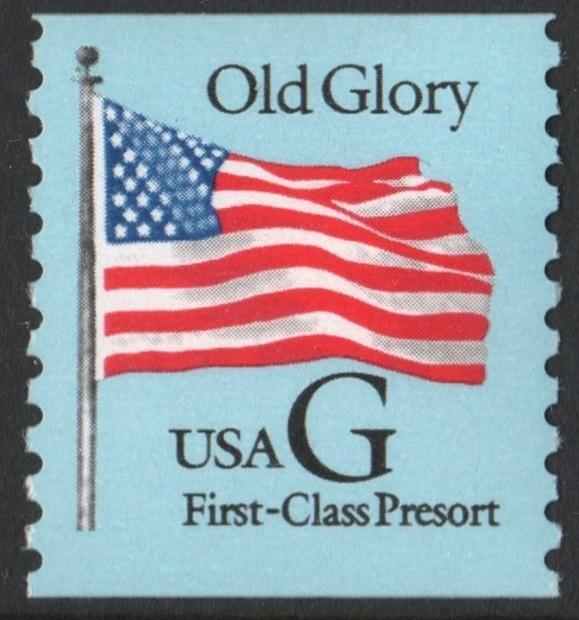 SC#2888 (25¢) G Rate Old Glory Coil Single (1994) MNH