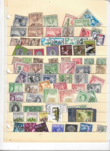 MALTA COLLECTION ON STOCK SHEET MINT/USED