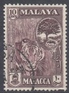 Malaya Malacca Scott 61 - SG55, 1960 Malacca Tree 10c used